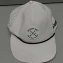 Golf Hat for Men - Golf Snapback - Fun Hat for Golfing - Rope Golf Hat for Men and Women - Make More Birdies (Medium-Large, White)