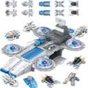 Jumbo Space Toys with Space Shuttle, Fighters, Tanks, Exploring Vehicle, Educational Learning Toys for Kids Ages 3-12 (ASTM Certified)