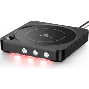 Mug Warmer - 36W Coffee Mug Warmer for Desk with Temperature Display, 2-12Hrs Auto Shut Off, Smart Candle Warmer - Ideal Coffee Gifts Accessories Keep Beverages Coffee Warmer (Black)