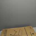 Vaunn Medical Pneumatic Adjustable Overbed Bedside Table with Wheels (Hospital and Home Use) (Black)