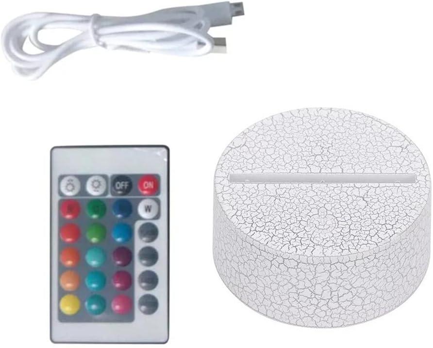 Spare Part LED 3D Lamp Control Night Light Touch Switch Acrylic Lamp Assembled Base for Home Bedroom Decorate 