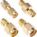 4pcs SMA to RP-SMA Coax Connector SMA Male/Female to RPSMA M/F RF Coaxial Adapter Kit for Radio Antenna FPV(F166-4)