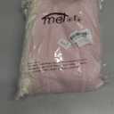 meioro Pink Rustic Table Cloth, Rectangle Textured Cotton Linen Fabric Tablecloth with Tassel, Valentines Day Farmhouse Table Cover Embroidery Stripe Tablecloths for Kitchen Dinning Party, 55" X 120"