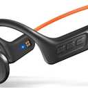 Bone Conduction Headphones, Open Ear Bluetooth 5.3 Headphones, Bone Conduction Earbuds with Mic, IPX7 Waterproof Sports Earphones for Running, Swimming, Cycling, Hiking, Gym (Bright Orange)