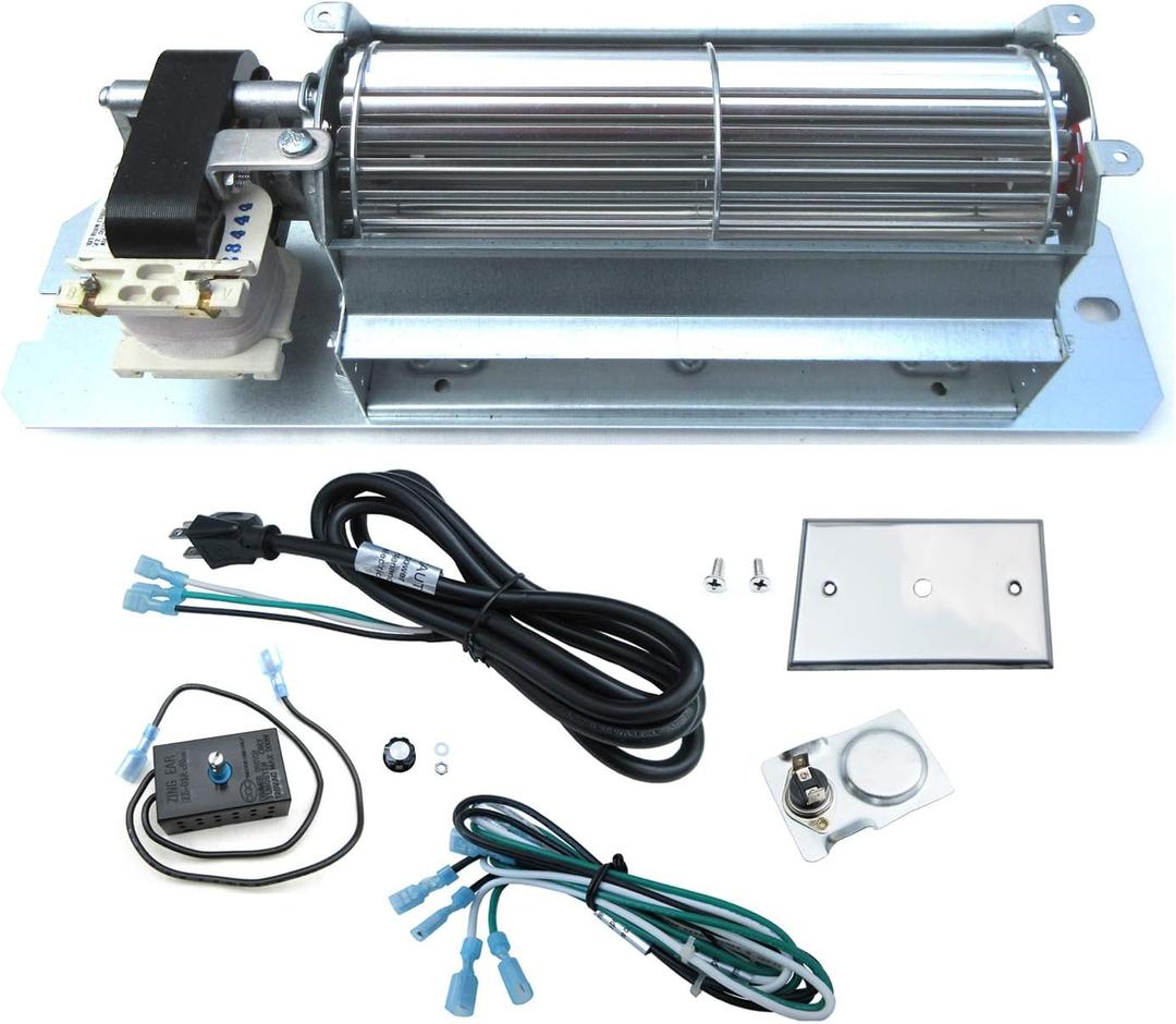 Direct Store Parts DN106 Replacement Fireplace Blower Fan Kit GZ550 Replacement for Continental Napoleon Rotom/Heatilator fireplace, Universal Blower kit for Wood/Gas Burning Stove or Fireplace
