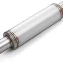 A-KARCK 2.25" Inlet Exhaust Resonator, 2.25" Inlet 2.25" Outlet 20" Overall Length Resonator Stainless Steel