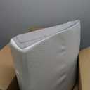 Bedluxe Wedge Pillow, 10 inch Bed Wedge Pillow for Headboard, Pillow Wedge for Acid Reflux Relief, Sleeping, Back Pain Relief, Snoring, Triangle Pillow Wedge - Cooling Memory Foam Top, White/Grey