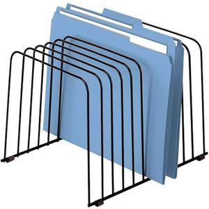 Fellowes 72112 Desktop Organizer, 11 Sections, Wire, 9" x 11-3/8" x 8", Black
