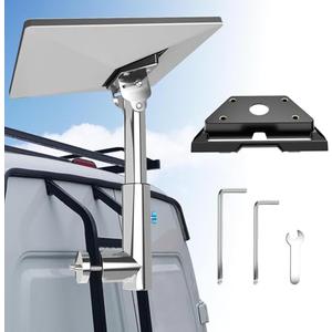 Starlink Mini Mount for RV Ladder, Starlink Mounting Kit with 0-30° Adjustable Starlink Pipe Adapter, Installation Range: 0.87-1.25"