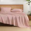 Andency Pink Sheets Full Set 4 Pieces, Super Soft Sheets for Full Size Bed, Microfiber Full Sheet Set, Deep Pocket Up to 16", Hotel Luxury Breathable & Cooling Bedding Sheets & Pillowcases