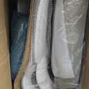 TRALT Ergonomic Office Chair - Desk Chair with Adjustable Lumbar Support Computer Chair - Mesh Comfy Chair with Flip-up Armrests - Gaming Chairs for Adults Home Office (Leather, Grey)