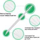 3 x BrushPicks Interdental Toothpicks, Soft Interdental Brushes and Dental Floss Picks 2-in-1, Teeth Plaque Remover 500 Toothpicks, 1 Pack