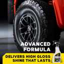 Meguiar's Ultimate Insane Shine Tire Spray - Premium Tire Dressing that Delivers a Lasting High Gloss Wet Look and is Easy to Use; Advanced Tire Shine that Bonds for a Long-Lasting Finish, 16 Oz Spray