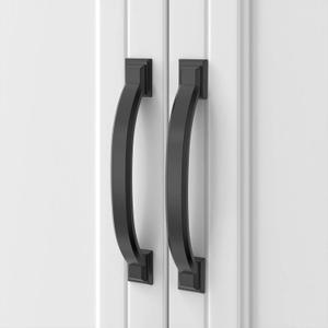 Asidrama 20 Pack 4 Inch(102mm) Matte Black Kitchen Cabinet Handles, Cabinet Pulls Kitchen Cabinet Hardware for Cupboard Drawer Pulls