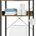 OTK Over-The-Toilet Storage, 3 Tier Bathroom Organizer Shelf, Freestanding Space Saver with Toilet Paper Holder, Multifunctional Over The Toilet Rack, Vintage