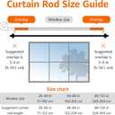 Amazon Basics Room Darkening Blackout Curtain Rod for Bedroom and Living Room, Curved, Wraps Around, Blocks Light, for Heavy Curtains, 48" to 88", Black