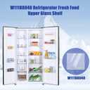 W11188040 Freezer Glass Shelf Replacement for Whirlpool Maytag Refrigerator Glass Shelf -Replaces W11135529 AP6286990-17-5/16" Wide x 16-3/8" Deep