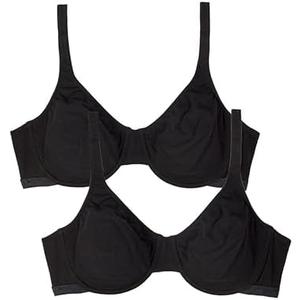 Fruit of the Loom Women's Unlined Underwire Bra - Cotton & Spandex Blend for Natural Shape and Flexibility 36b