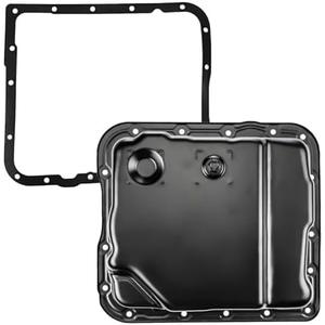 Transmission Oil Pan with Drain Plug & Gasket for 4L60-E 4L65-E Transmission, Fit for Chevy Silverado 1500 1999-2013 Tahoe Express Blazer & Fit for GMC Sierra 2500 Jimmy Safari Replaces# 24229658