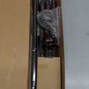 KAMANINA Curtain Rods for Windows 66 to 120 Inch, 7/8 Inch Antique Bronze Heavy Duty Curtain Rod 32 to 120 (2.6-10ft), Adjustable Decorative Drapery Rods with Netted Texture End