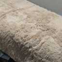 OLANLY 3x5 Machine Washable Small Bedside Rug, Soft Fluffy Shaggy Rugs for Living Room, Bedroom, Indoor Floor Carpet for Kids Girls and Boys, Preppy Dorms, Nursery, Home Decor Aesthetic, Beige