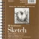 Strathmore 400 Series Sketch Pad, 5.5x8.5 inch, 100 Sheets - Artist Sketchbook for Drawing, Illustration, Art Class Students