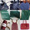 3mm Polyster Cord Macrame Cord, 109 Yards PremiunSparkle Polyster Rope, 100% Polypropylene Crochet Bag Cord Gift for Knitter (Red Sparkle)