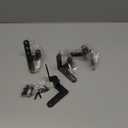 4 Pack Black Door Pivot Hinges Heavy Duty, 270 Degree Rotating Pivot Hinge, for Max 176lbs, for Wood Door, Cupboard/Swinging/Cafe/Saloon Door, Fence Gate Hinge, 201 Stainless Steel Pivot Hinge