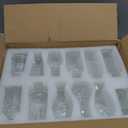 12 Pack Bud Vase in Bulk - BEAHOT Clear Flower Vases for Wedding Decorations, Glass Vase for Table Decorations, Small Vase for Home, Mother's Day, Centerpieces, Party, Office (Clear)