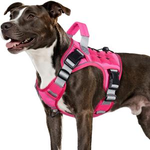 Tactical Dog Harness for Small Dogs, Heavy Duty No Pull Harness with Handle, Adjustable Reflective Military K9 Pet Vest for French Bulldog, Pug, Walking, Training, Hunting (S)