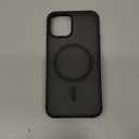 SUPFINE Magnetic for iPhone 12 Case/iPhone 12 Pro Case (Compatible with MagSafe)(Military Grade Drop Protection) Translucent Matte Shockproof Phone Cover,Black