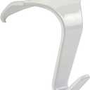 Molding Hooks White - Contemporary/Heavy Duty for Picture Rails (10 Pack)