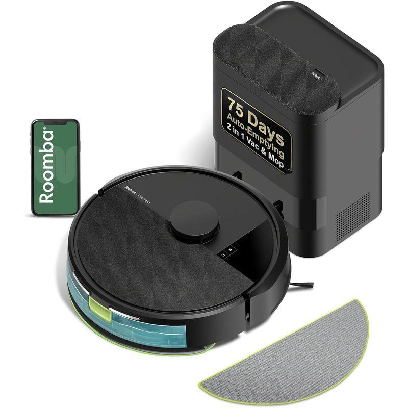 iRobot Roomba 105 Combo Robot Vacuum & Mop with AutoEmpty Dock - Self-Empties for 75 Days, Intense Power-Lifting Suction, LiDAR Navigation, Multiple Cleaning Modes, Avoids Mopping Carpet