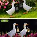 Nacome Solar Goose Outdoor Statues for Garden: Porch Decor with Warm Lantern Clearance for Outside Yard Art Lawn Ornaments Patio Balcony - Gifts for Grandma Mom Women