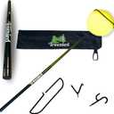 Carbon Fiber Disc Golf Retriever Pole 16 Feet | Disc Golf Grabber Tool 3 Hooks & Bag | Disk Golf Retriever | Frisbee Golf Retriever Tool | Disc Golf Disc Retriever | Disc Retriever Disc Golf Accessory