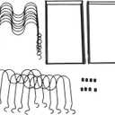 Yosoo Adjustable Divider Pot Lid Organizer, Heavy Duty Iron Pot Rack Holder for Kitchen, Expandable Storage Box or 2 Separate Lid Stands, Pantry Organization, Non Slip Pad Included (Black)