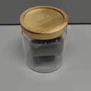 Labina Glass Storage Container Airtight Food Jars Kitchen Canister with Wood Lids, 20 Oz Wide Mouth Pantry Organization Glass Jar for Flour, Sugar, Cookie, Spaghetti, Nuts and Candy (A1: 20 Oz 1 pcs)