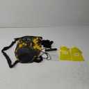 Waterproof Dry Bag Combo 5-30L Roll Top Dry Storage Bag Backpack for Kayaking Boating Beach Camping Travel Fishing, w/Phone Case & Collapsible Water Bottle  & Ear Band,Yellow 10L