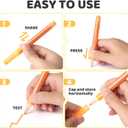 24-Color Glitter Acrylic Marker Pen, Glitter Metallic Shimmer Marker, Water-based Ink Glitter Pens for Rocks Egg DIY Crafts Making