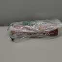 Artoid Mode Xmas Trees Snowflake Let It Snow Merry Christmas Kitchen Mats Set of 2, Winter Decor Low-Profile Kitchen Rugs - 17x29 and 17x47 Inch (Red)