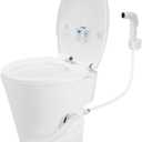 Kohree RV Toilet, 18.5 Residential Height, Soft Close Seat & Cover, Deeper Bowl & Longer Seat, Efficient Gravity Flush System, Foot Pedal Operation, Universal Fit for RV Motorhomes Campers, White