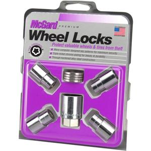 McGard 21156 Chrome Regular Shank Wheel Locks (M12 x 1.5 Thread Size) - Set of 4