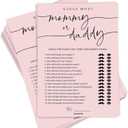 GardenCity 50 Mommy or Daddy? Baby Shower Game Cards, Fun Baby Shower Games for Girl, Gender Neutral - Pink