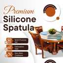 Silicone Spatula Set 5 Piece Kitchen Utensils, Heat Resistant to 445F, Sage Green, Non-Stick Cooking Magic! Durable Silicone Easy Clean Perfect for Flipping Pancakes & Cooking with Kids