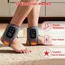 2-Pack 2026 Upgraded 3-in-1 Foot and Ankle Massager - 5 Vibration Modes and 5 Heating Levels, Suitable for Relieving Daily Foot Fatigue, Wireless and Portable