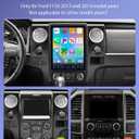 8 Core 4G+64G F150 2013-2014 Car Radio, 12.1 IPS Screen Tesla Style F150 Stereo with Android 15 Weather Forecast AM/FM/DSP WiFi,Wireless CarPlay & Android Auto BT SWC MirrorLink