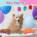 Nitial 60 Pcs Dog Bone Shaped Serving Trays, Plastic Dog Birthday Decorations Colorful Pet Patrol Plates Food Bowls Disposable Tableware Party Supplies(Sweet Color)