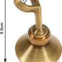Vintage Brass Shower Head Holder Wall Mount Experience Unique One-Hole Design A Touch of Style for Household Bathroom 9.5x6.5cm, can clip 2cm