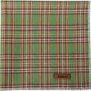 Christmas Dog Bandanas Boy Girl Green Lattice Cotton Washable Dog Scarf Adjustable Pet Bib Scarves for Small Medium Large Dogs S