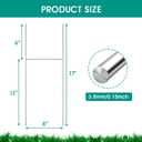 6 Pack Yard Sign Stakes Metal, 17X8 INCH Heavy Duty Yard Sign Stands, H Frame Stakes for Yard Signs for 4/5/6 mm Corrugated Plastic Sign, Estate Garage Sales, Lawn Sign, Easter Outdoor Decor